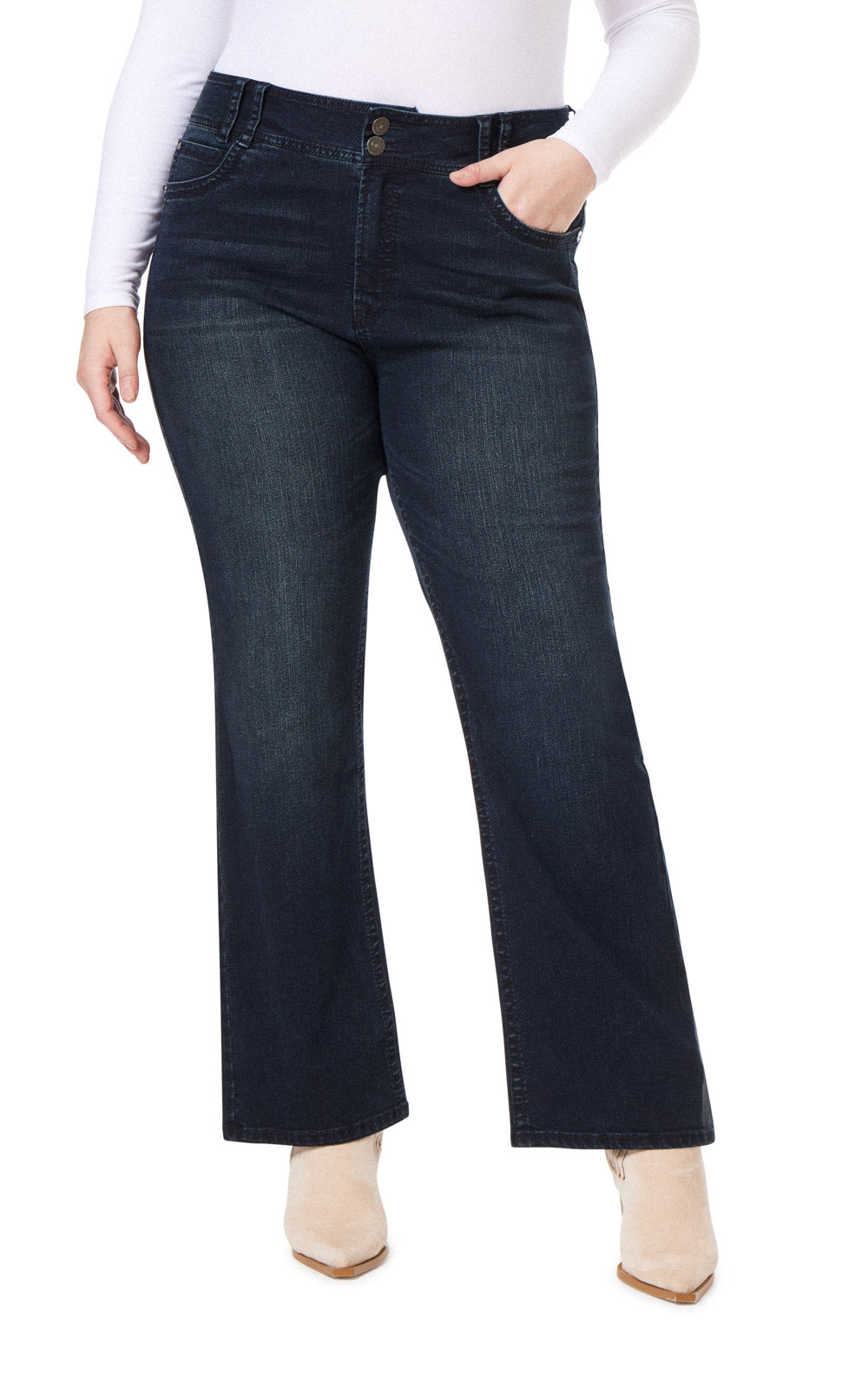 Instastretch® Luscious Curvy Bootcut Jeans