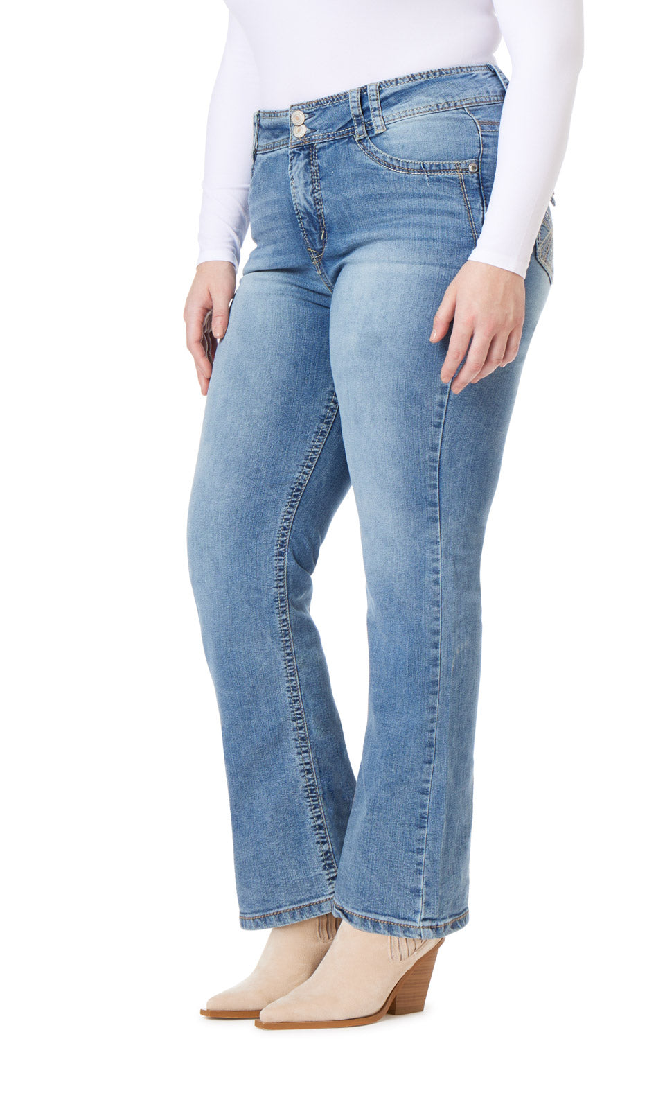 Instastretch® Luscious Curvy Bootcut Jeans