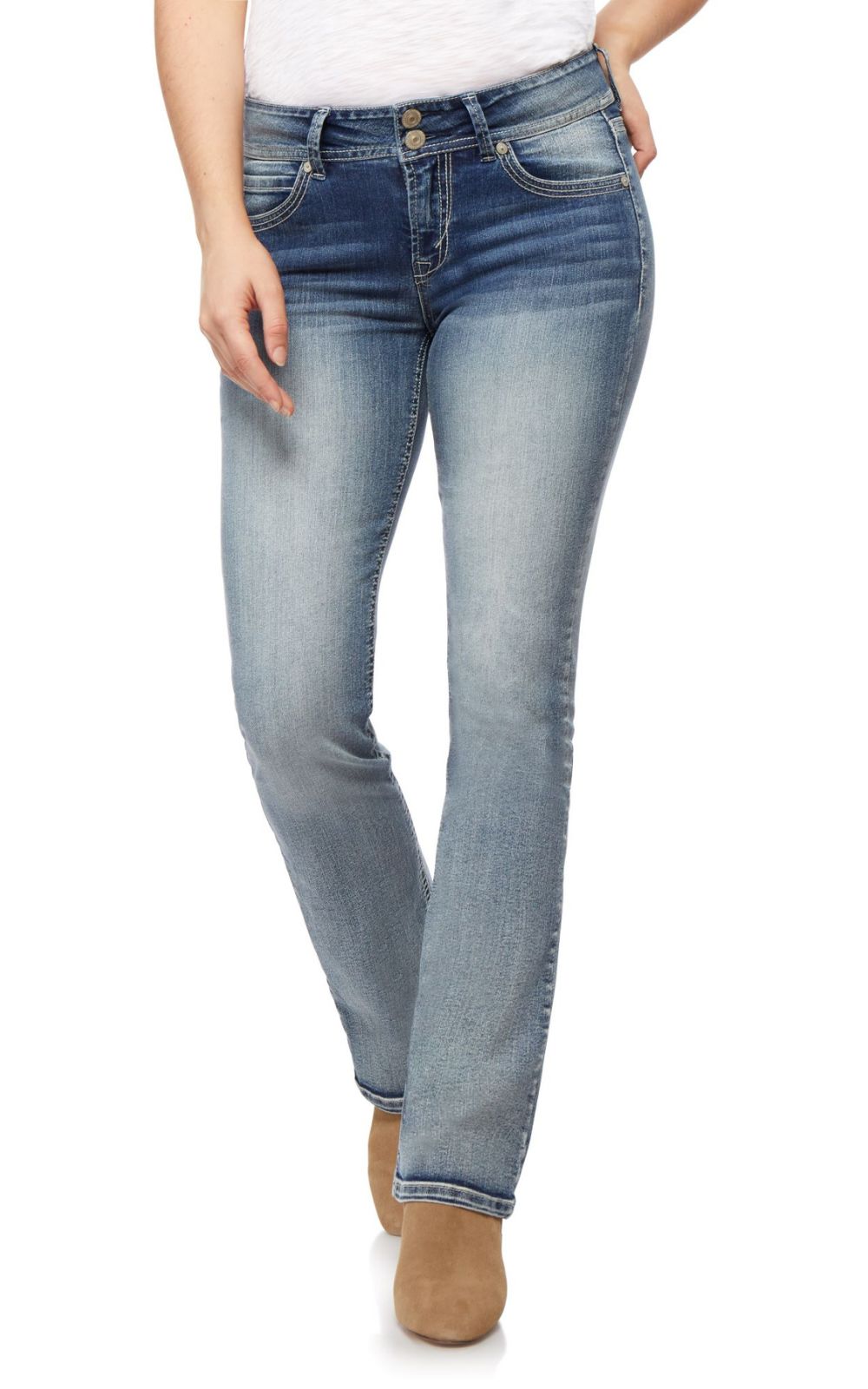 InstaStretch® Luscious Curvy Bootcut Jeans – WallFlower Jeans