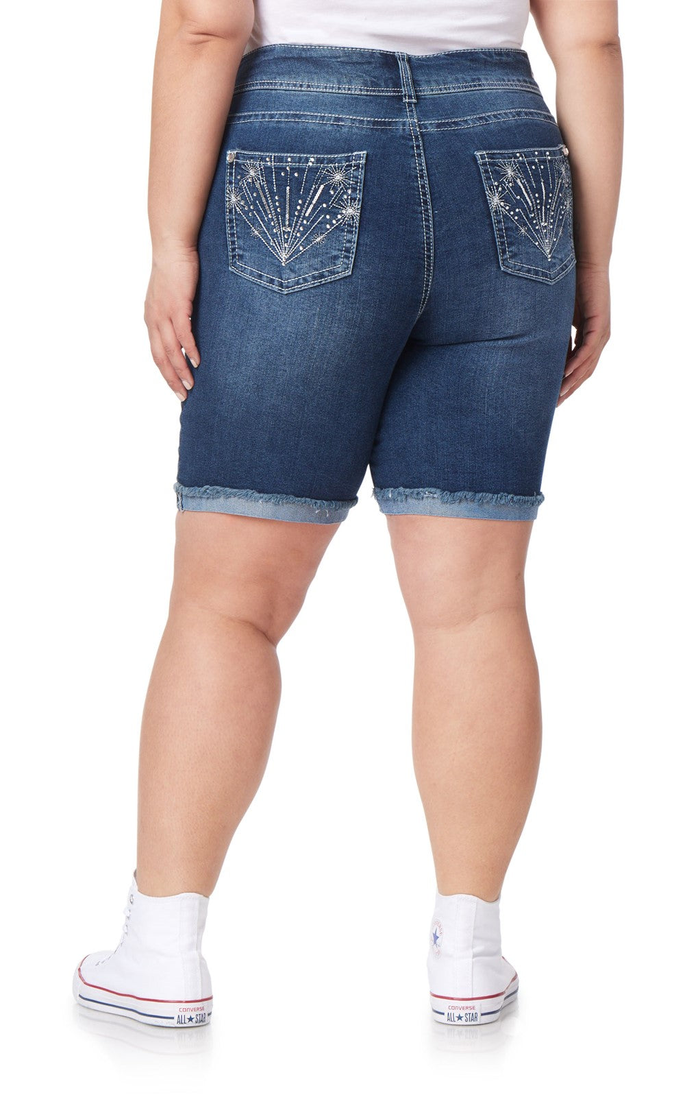 InstaStretch® Bling Luscious Curvy Bermuda Shorts