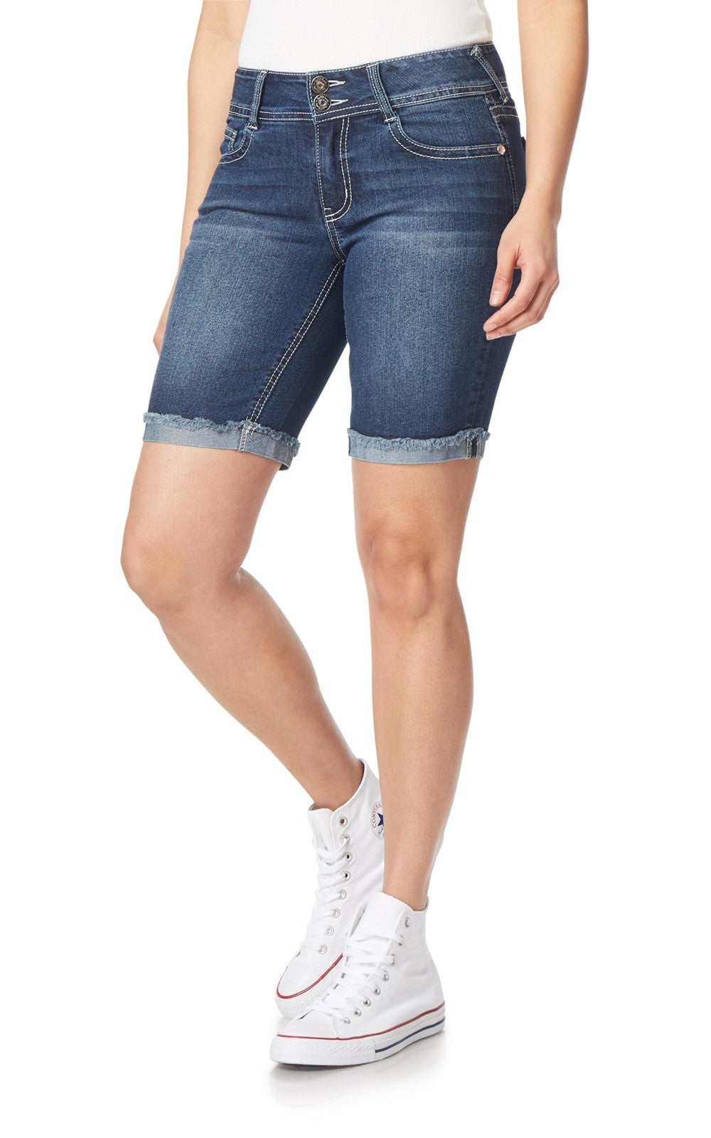 InstaStretch® Bling Luscious Curvy Bermuda Shorts