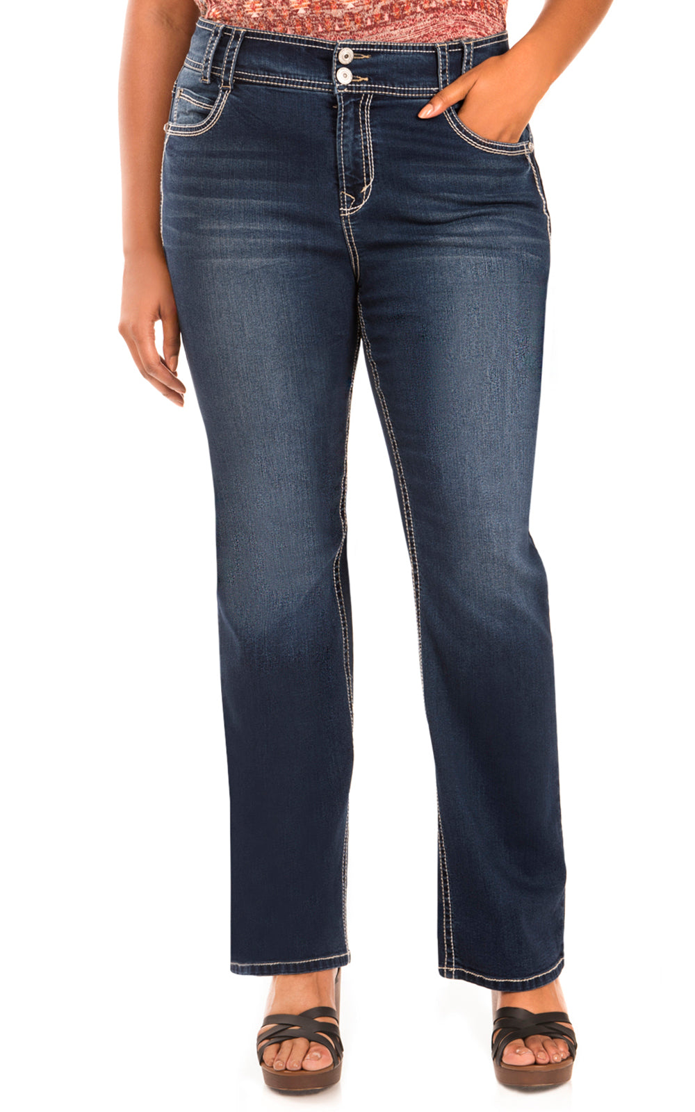 Instastretch® Luscious Curvy Bootcut Jeans