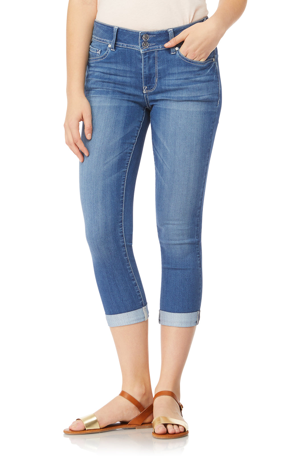 【SCENERITY】Slab Crop Jeans Colette Straight Crop - Serenity – Driftwood Jeans