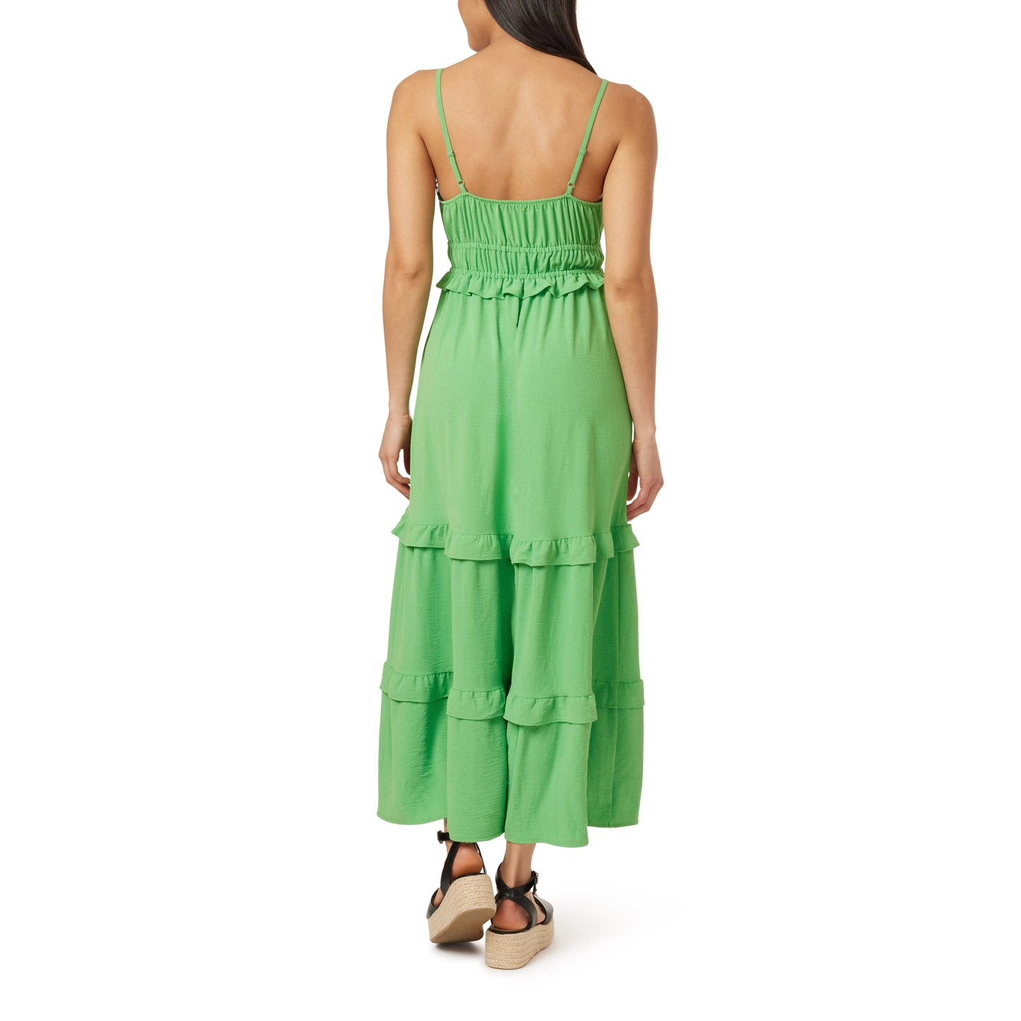 Maxine Triangle Top Ruffle Maxi Dress