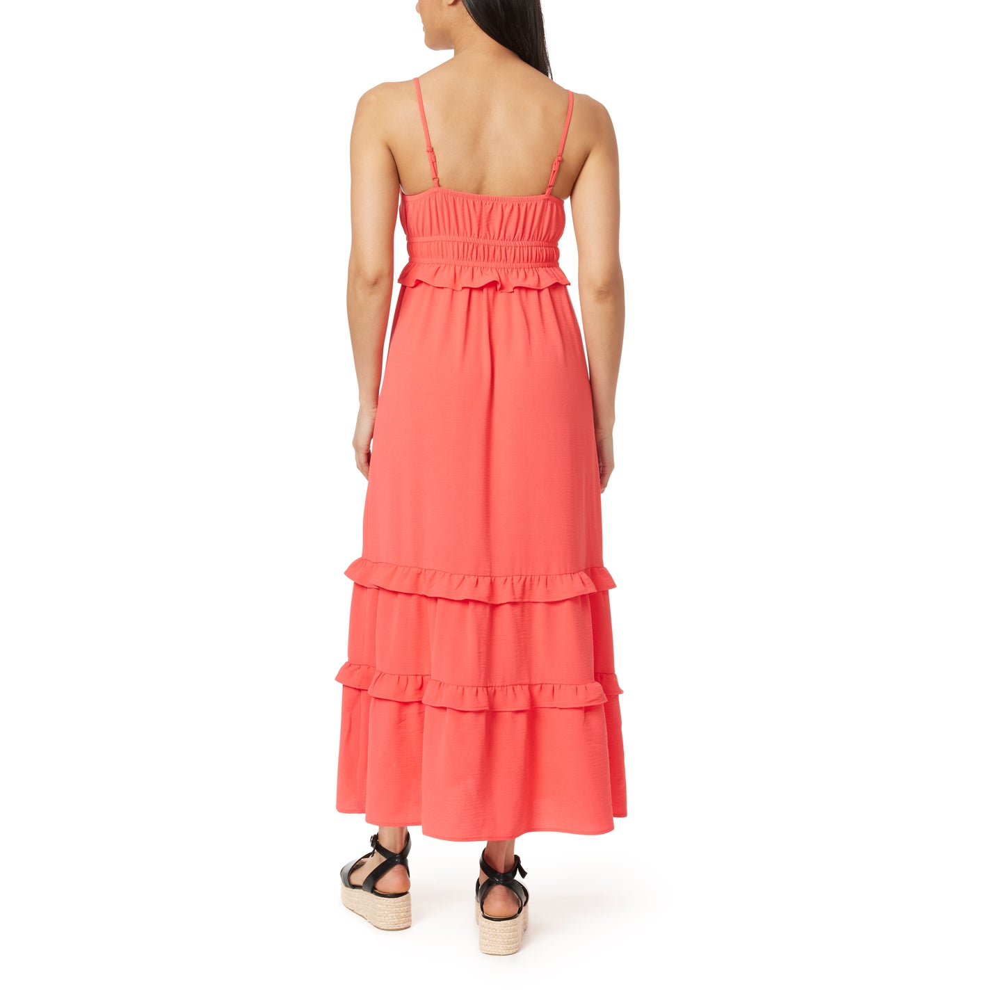 Maxine Triangle Top Ruffle Maxi Dress