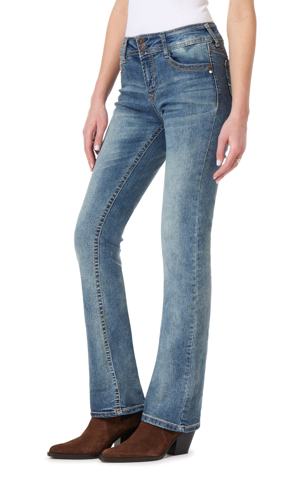 InstaStretch® Luscious Curvy Bootcut Jeans