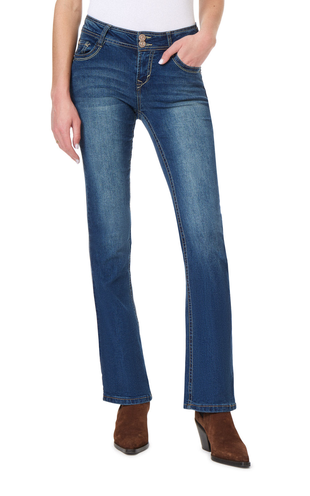 InstaStretch® Luscious Curvy Bootcut Jeans