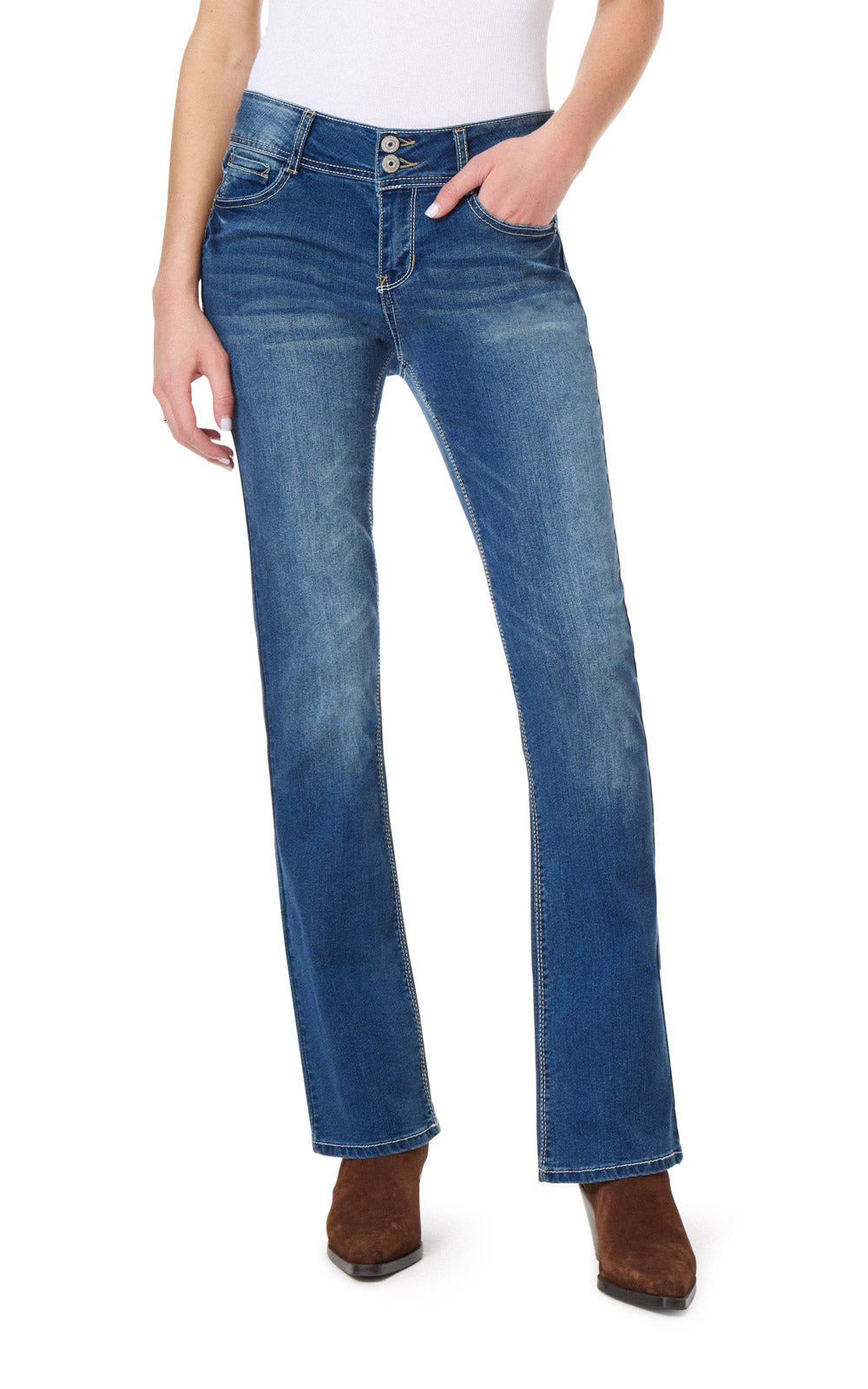 InstaStretch® Luscious Curvy Bootcut Jeans