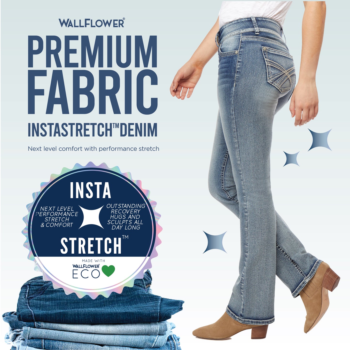 InstaStretch® Luscious Curvy Bootcut Jeans