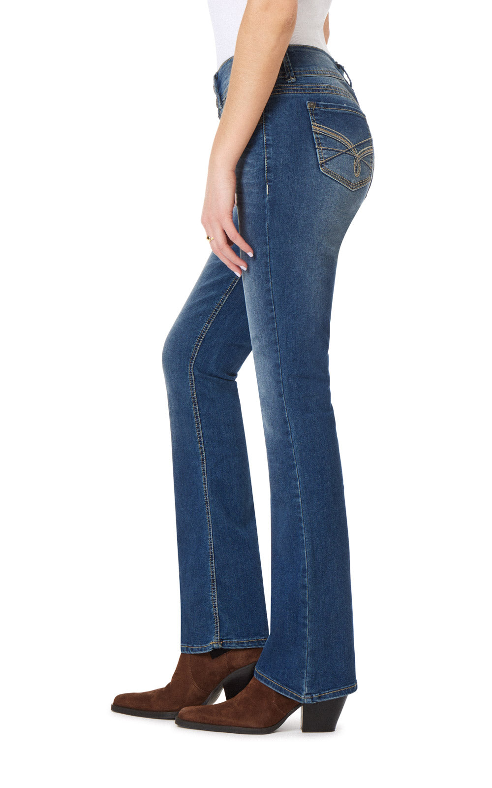 InstaStretch® Luscious Curvy Bootcut Jeans – WallFlower Jeans