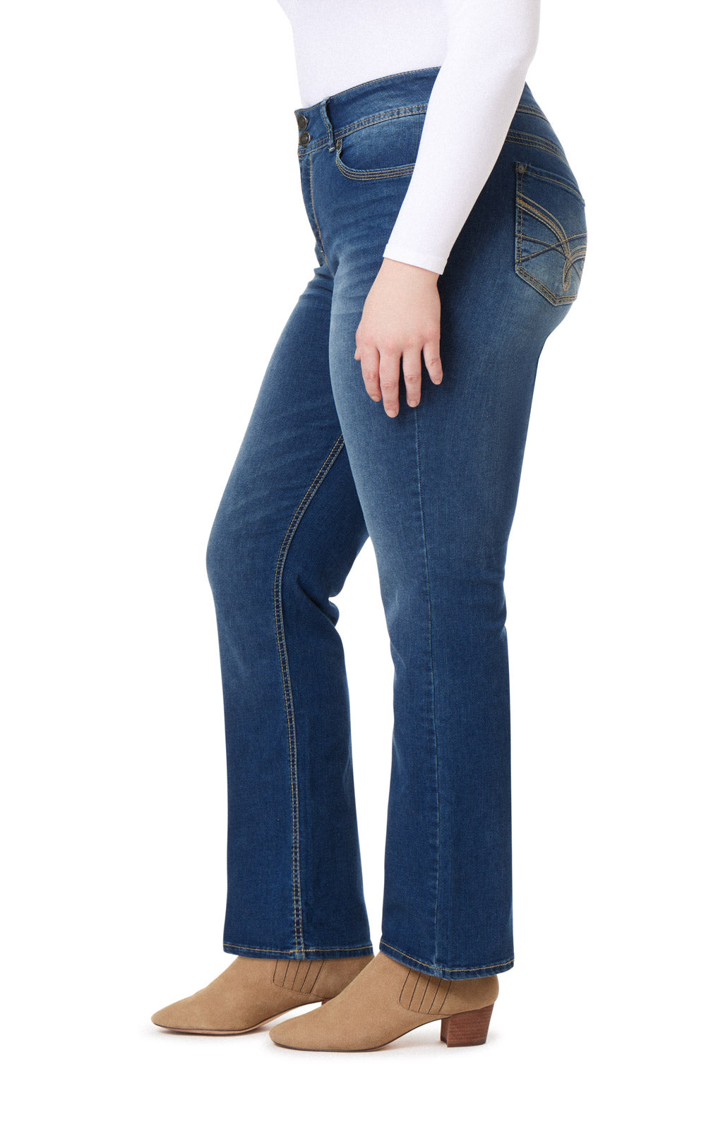 InstaStretch Luscious Curvy Bootcut Jeans WallFlower Jeans