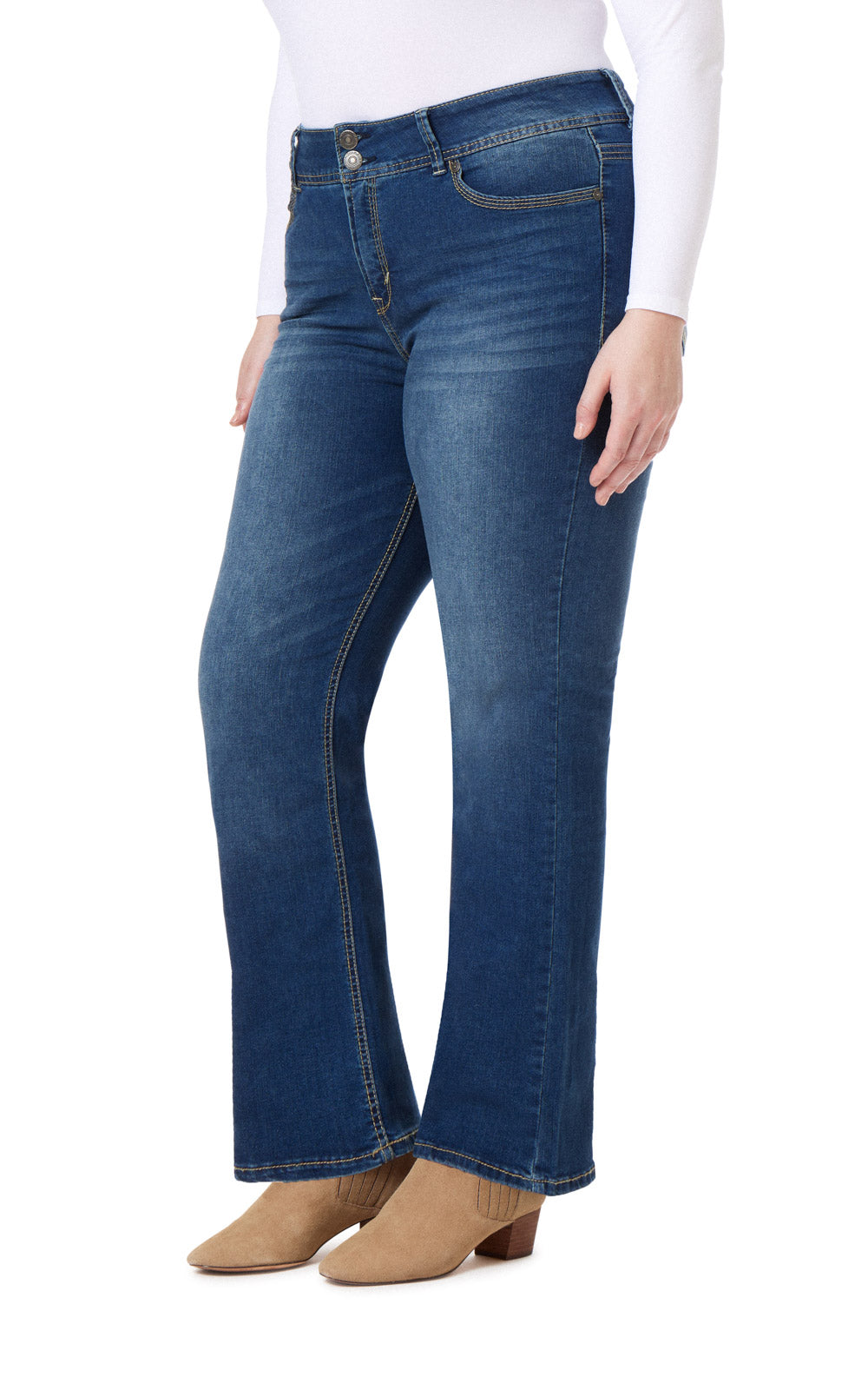 InstaStretch® Luscious Curvy Bootcut Jeans