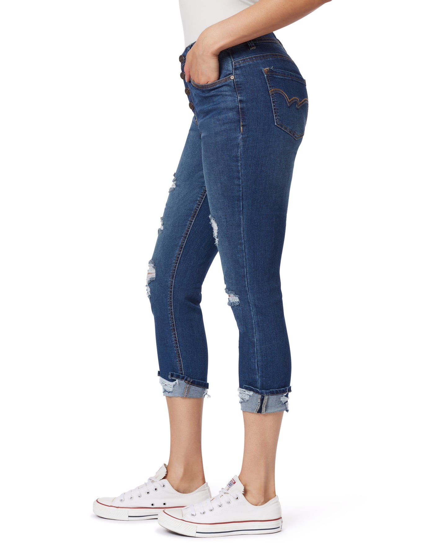 InstaStretch Flirty Curvy Crop Jeans