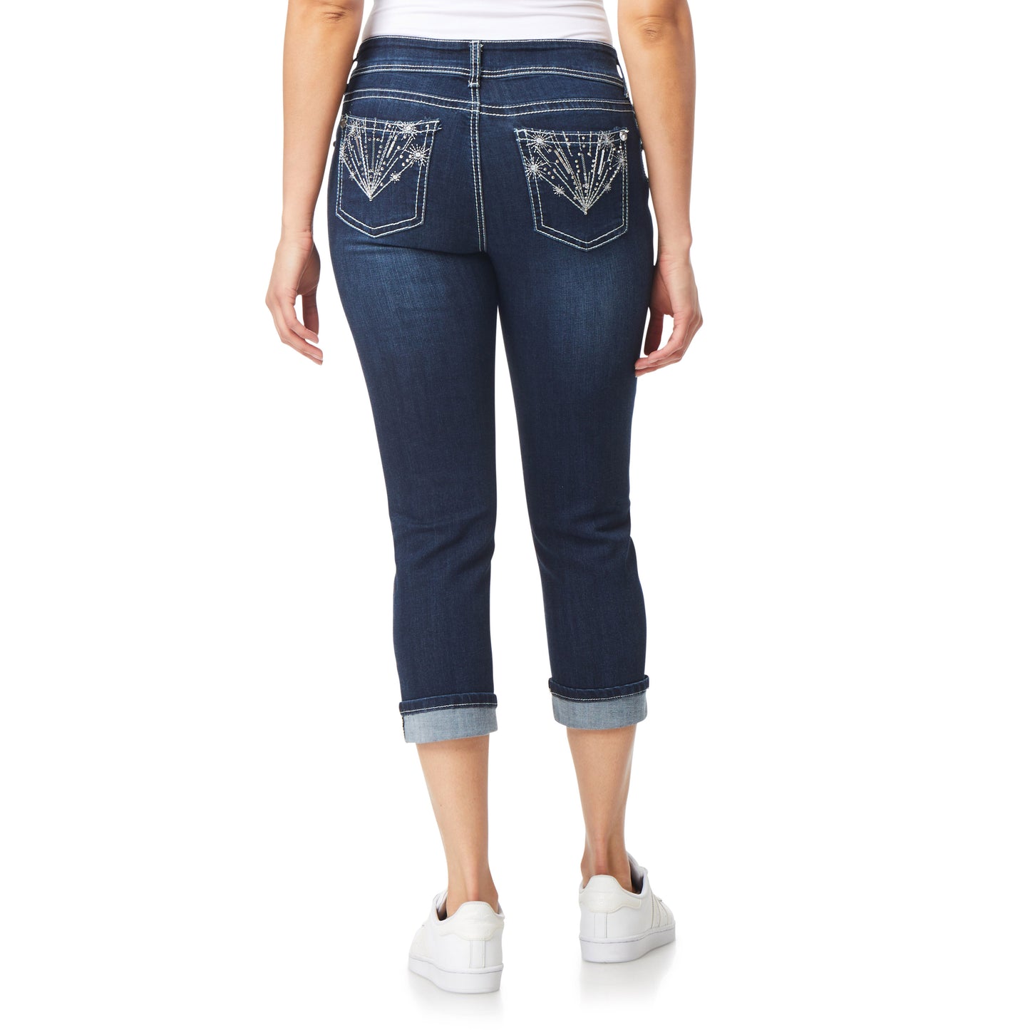 InstaStretch Luscious Curvy Bling Crop Jeans