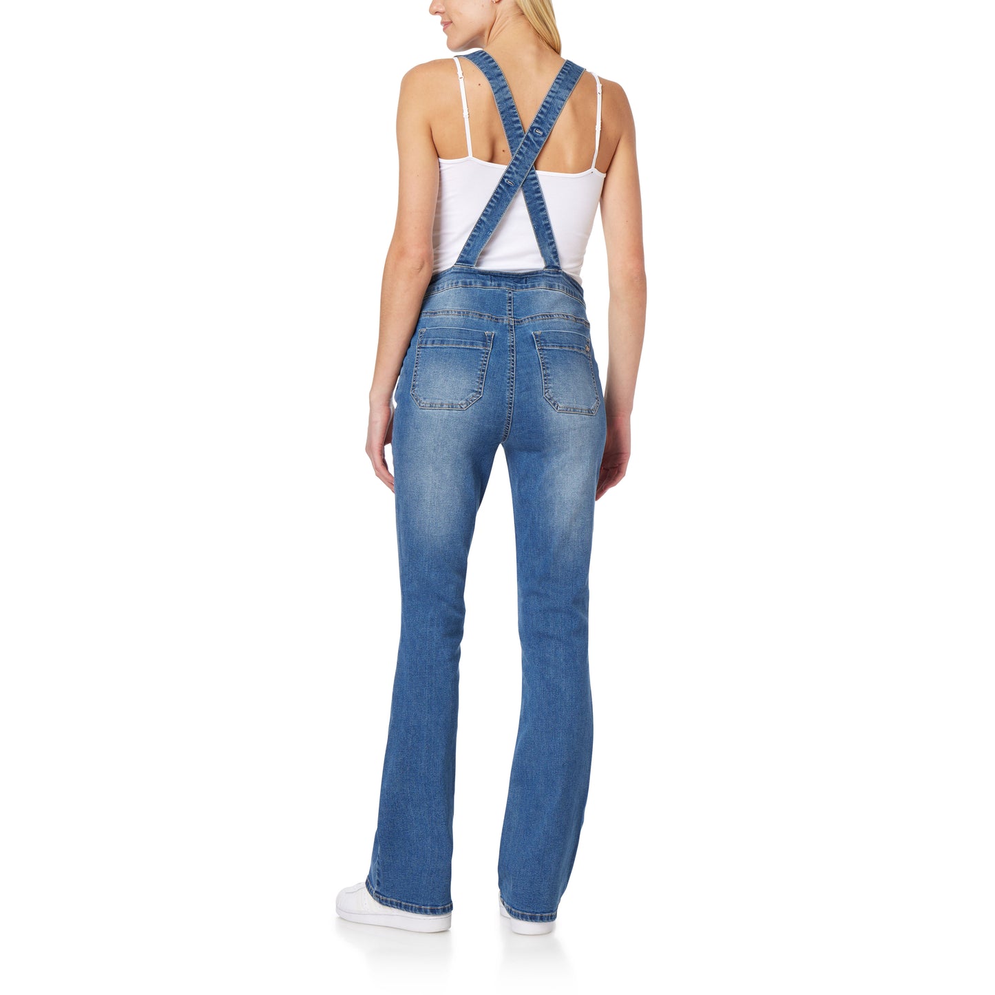 High Rise Flare Overalls