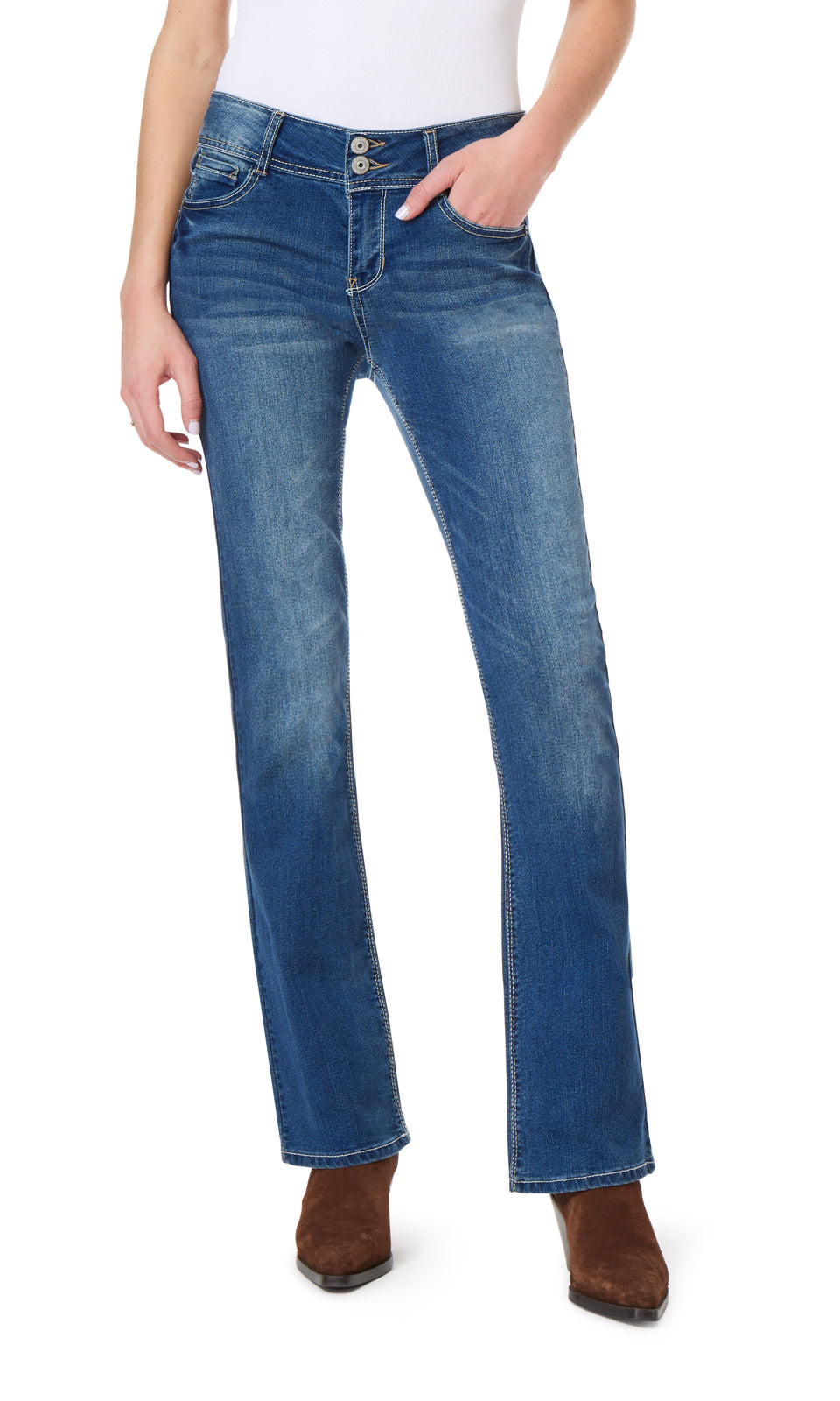 InstaStretch® Luscious Curvy Bootcut Jeans