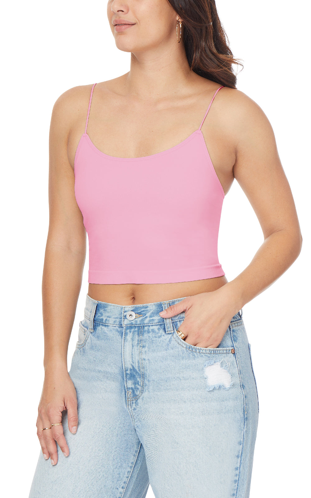 InstaSmooth® Carson Seamless Jersey Crop Cami Multi Pack – WallFlower Jeans