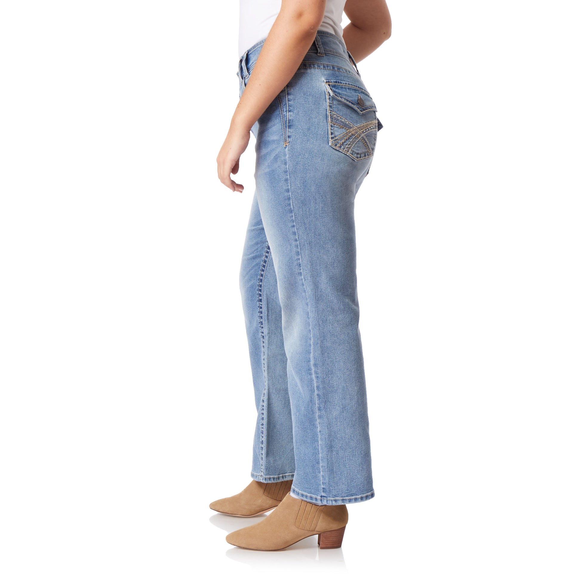 Instastretch® Luscious Curvy Bootcut Jeans – WallFlower Jeans