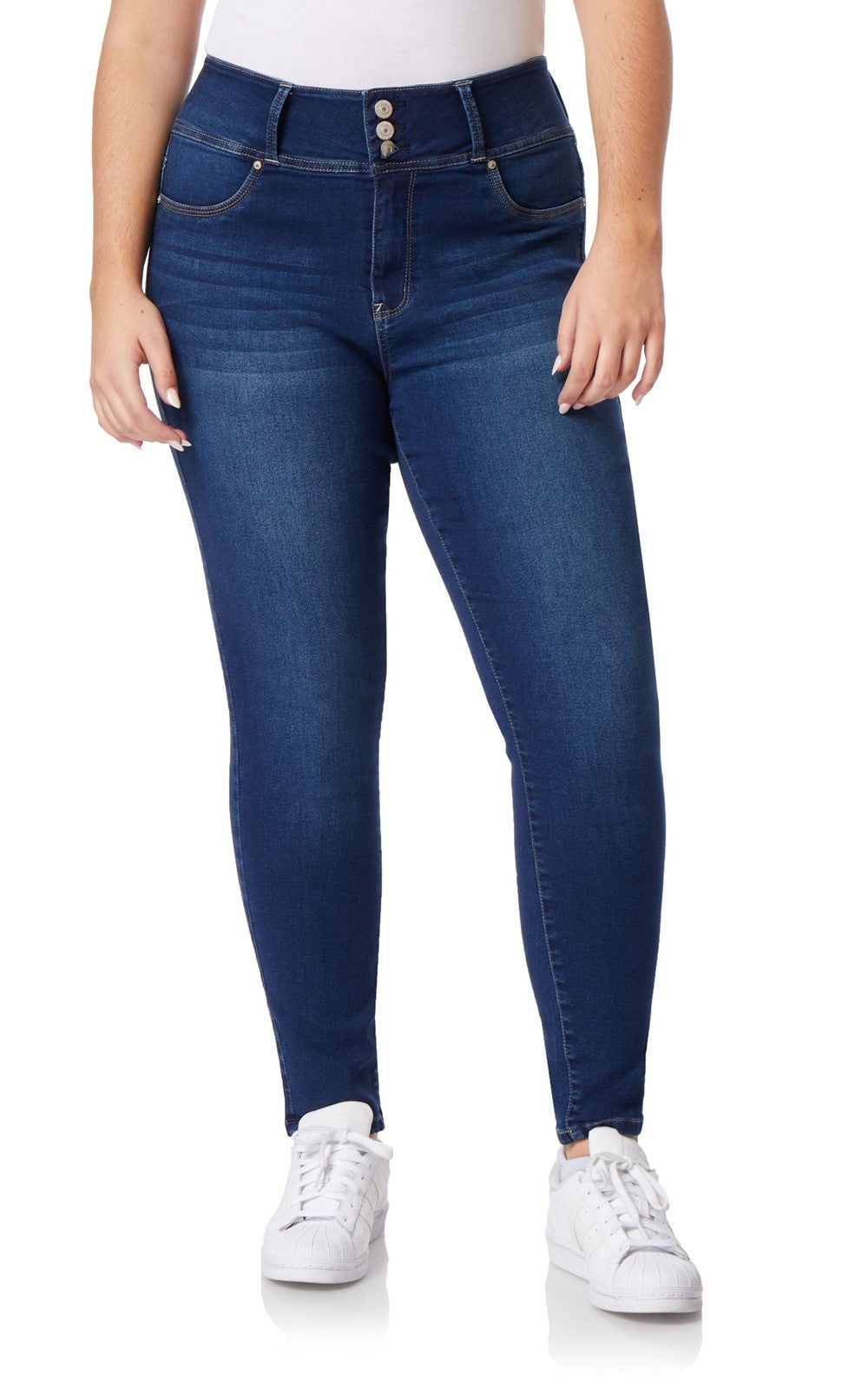 WallFlower Women's Ultra Skinny Mid-Rise Insta Soft Juniors Jeans (Standard  and Plus), Shannon, 0