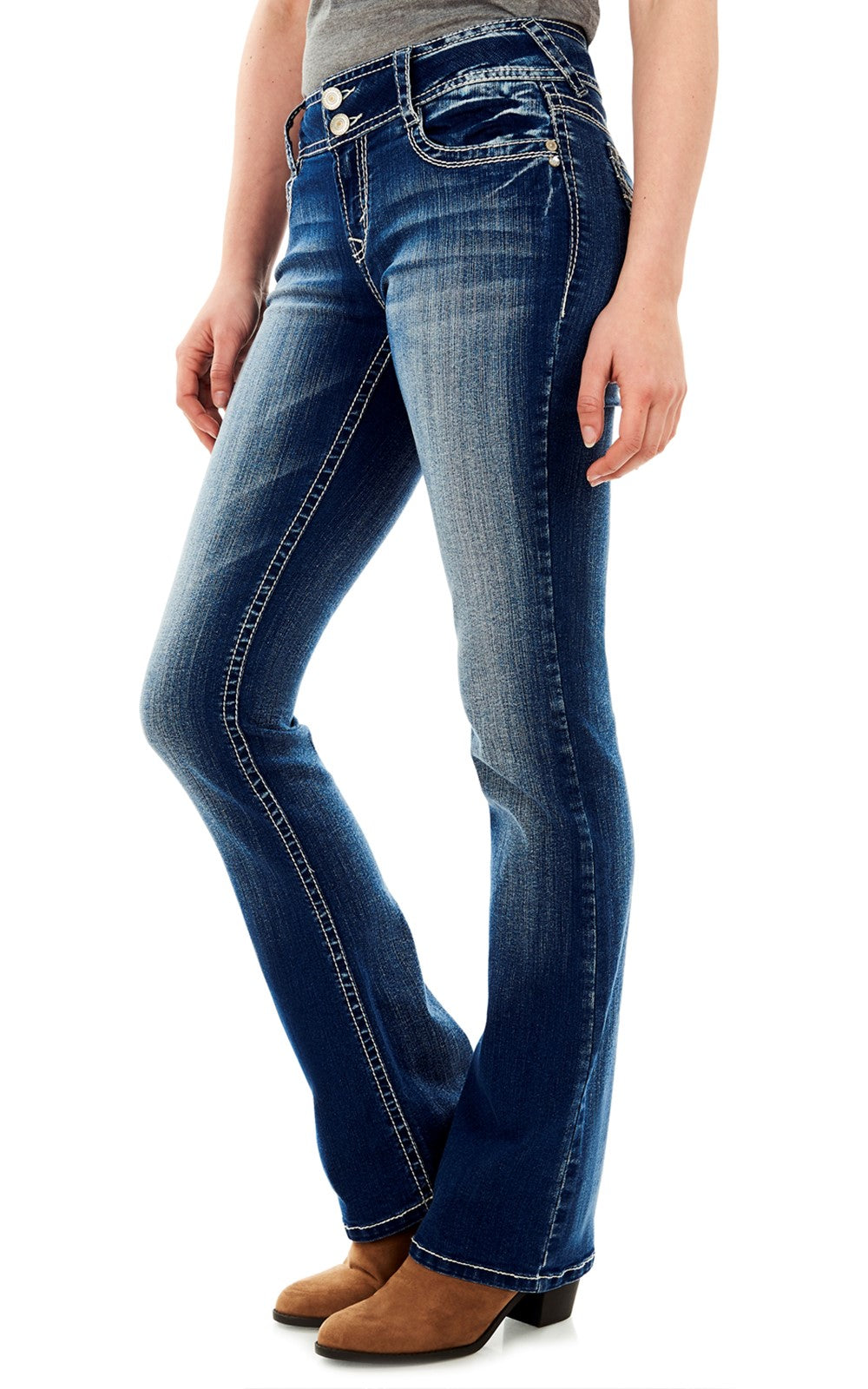 InstaStretch® Luscious Curvy Bootcut Jeans – WallFlower Jeans